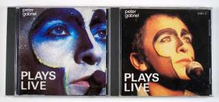PETER GABRIEL PLAYS LIVE DISC 1 & 2 CD SET LOT 720642401224  