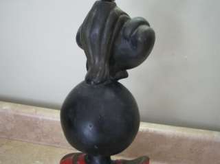 TABLE LAMP Black African MAN?/WOMAN? Tribal Art MID CENTURY STATUE 