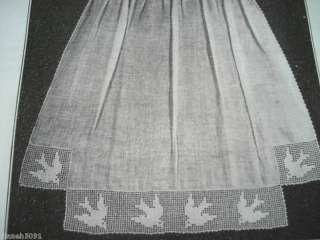 Vintage Crochet Bluebird & Butterfly Apron Edging Patterns  