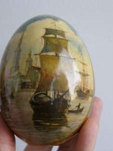 RRR Imperial Russian painted easter Egg.Boris Kustodiev  