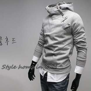   Fashion Mens Slim Sexy Top Designed Rider Style Hoodie Jacket  