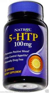 Natrol 5 HTP 100mg Naturally drug free 30 capsules (new  