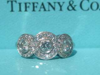 TIFFANY & CO. CIRCLET PLATINUM DIAMOND WEDDING ENGAGEMENT RING SIZE 5 