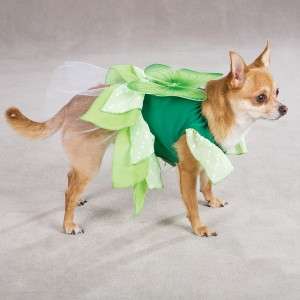 Dog FAIRY Tinker Bell Halloween Costume Green Pink XS L  