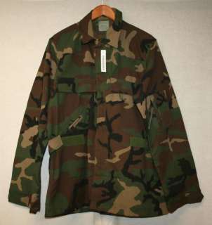 ARMY ISSUE FLAME RESISTANT ABDU COAT AIRCREW COMBAT WOODLAND CAMO SIZE 