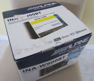NEW Alpine INA W900BT 7 Touchscreen Car GPS Navigation Receiver / DVD 