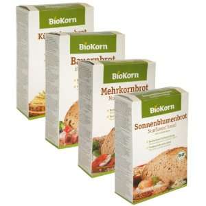 Bielmeier Bio Brotbackmischungen 4teiliges Kennenlern Set, 4er Pack (4 