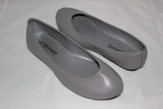 Brand New Womens Classic Slip On Ballet Flats Shoes Gray Color USA 