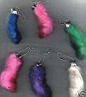   TAIL1 PINK Rabbit Foot KeyChain for Hand Bags Motorcycle Jeans  