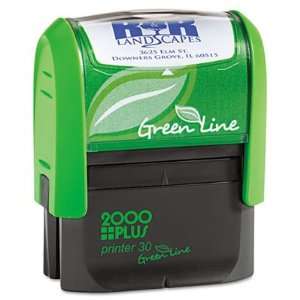  2000 PLUS Green Line Self Inking Custom Message Stamp, 11 