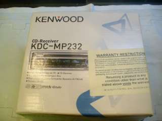 KENWOOD KDC MP232 CAR STEREO CD RECEIVER EUC *MUST SEE*  