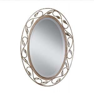  Priscilla 30 Arctic Silver Oval Mirror
