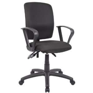   Boss Chair B3037 Multi Function Task Chair With Fixed Arms Office