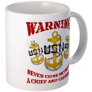 Chief and Caffeine Military Mug by   Kitchen 