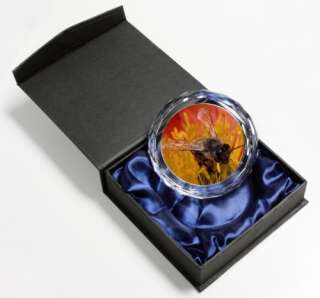 Honey Bee on Flower NEW Stunning Paperweight, IBE 1PW2  