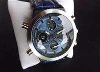 Reloj B187 Grande de Ultima Moda para Hombres. Grande Azul Marca Eve 