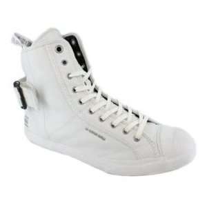 Star Raw Mortar Leather White Womens Trainers Shoes  