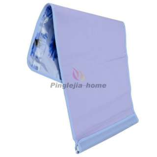 Blue 6 Pocket Sunflower Pattern PVC Durable Wall Hanging Storage Bag 