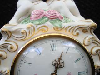 Franklin Mint The First Embrace Porcelaine Mantle Clock  