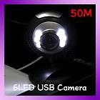 50 M USB 6 LED Video Camera Webcam With Mic Microphone 