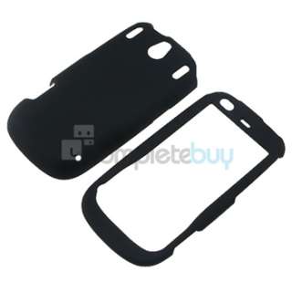 new generic snap on rubber coated case for palm pixi pixi plus black 