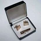 Boxed Vintage Set Cufflinks Tie Clip Initial Letter F