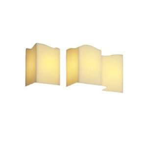 Montana CandleAria Three Light Wall Sconce Shade Option Square with 