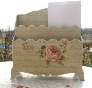 Romantischer Briefhalter, Bríefständer,Ablage,Rose,Letter 