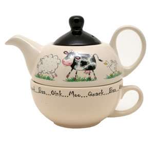 Price & Kensington Home Farm Animals Teapot Tea For One  