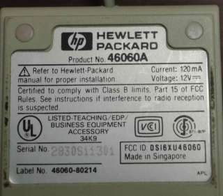 HP Agilent workstation mouse 46060A Hewlett Packard  