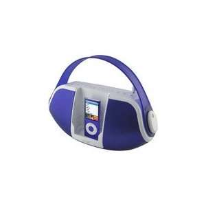  iLive Purple Portable Music System With iPodÂ® Dock  