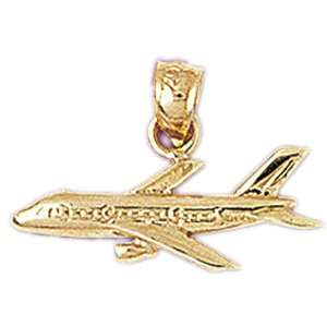   14K Gold Pendant Air Craft Inspired 1.8   Gram(s) CleverEve Jewelry