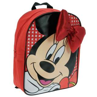 MINNIE MOUSE BOW RUCKSACK SCHOOL BAG BACKPACK  
