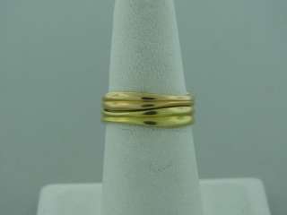 ESTATE TIFFANY 18K YELLOW GOLD STACKABLE BAND RINGS  