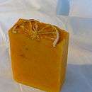fresh orange butter handmade soap by the dizzy flea 
