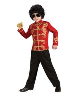 Red Michael Jackson Military Jacket Costume  Wholesale 80s Halloween 