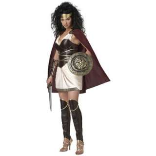 Warrior Queen Adult Costume   Includes Dress with attached cape 