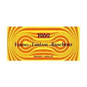  1969 FORD TORINO FAIRLANE RANCHERO Owners Manual Guide 