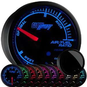    GlowShift Elite 10 Color Air / Fuel Ratio Gauge Automotive