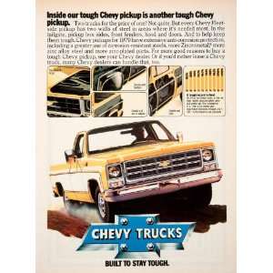  1979 Ad Chevy Trucks Pickup Tough Fleetside Zincrometal 