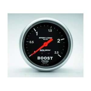 Auto Meter Sport Comp Analog Gauges Gauge, Sport Comp, Boost Pressure 