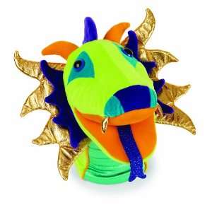 Dewey The Magical Myths Dragon Hand Puppet  Toys & Games  