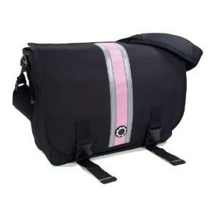  DadGear Diaper Bags   Pink Center Stripe Messenger Bag 