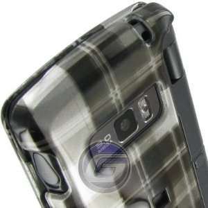   Phone Cover Verizon LG enV3 VX9200 Black Plaid Protector Case Cell