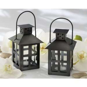   Black Mini Lantern Tea Light Holder (set of 50) 