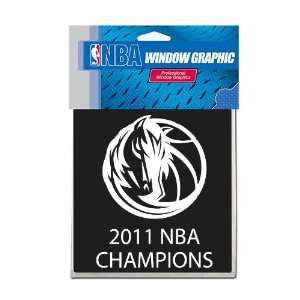 NBA Dallas Mavericks NBA Champions Window Graphic Large  