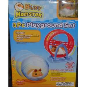   Hamster 3 Piece Playground Set (Hamster Color Varies) Toys & Games