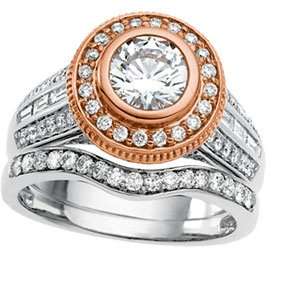   Rose Gold Diamond Semi Mount Engagement Ring DivaDiamonds Jewelry