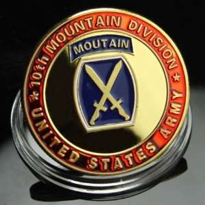  U.S. Army 10th Mountain Division Challenge Coin 619 