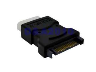 Pin Molex PC IDE female to 15 pin SATA Male Power Adapter convertor 